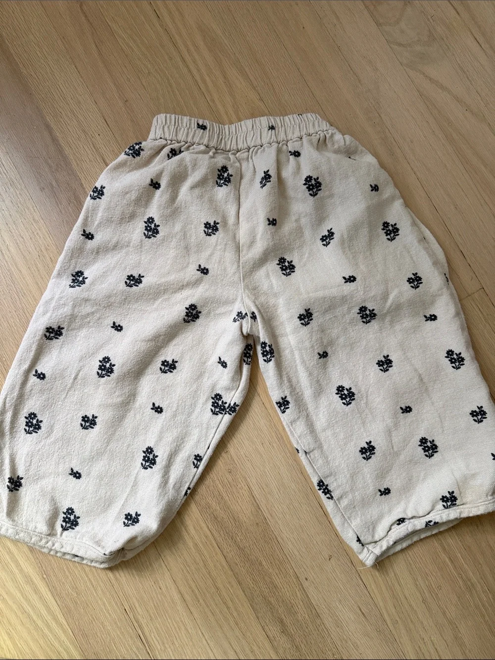 Zara Kids Beige Floral Cotton Set